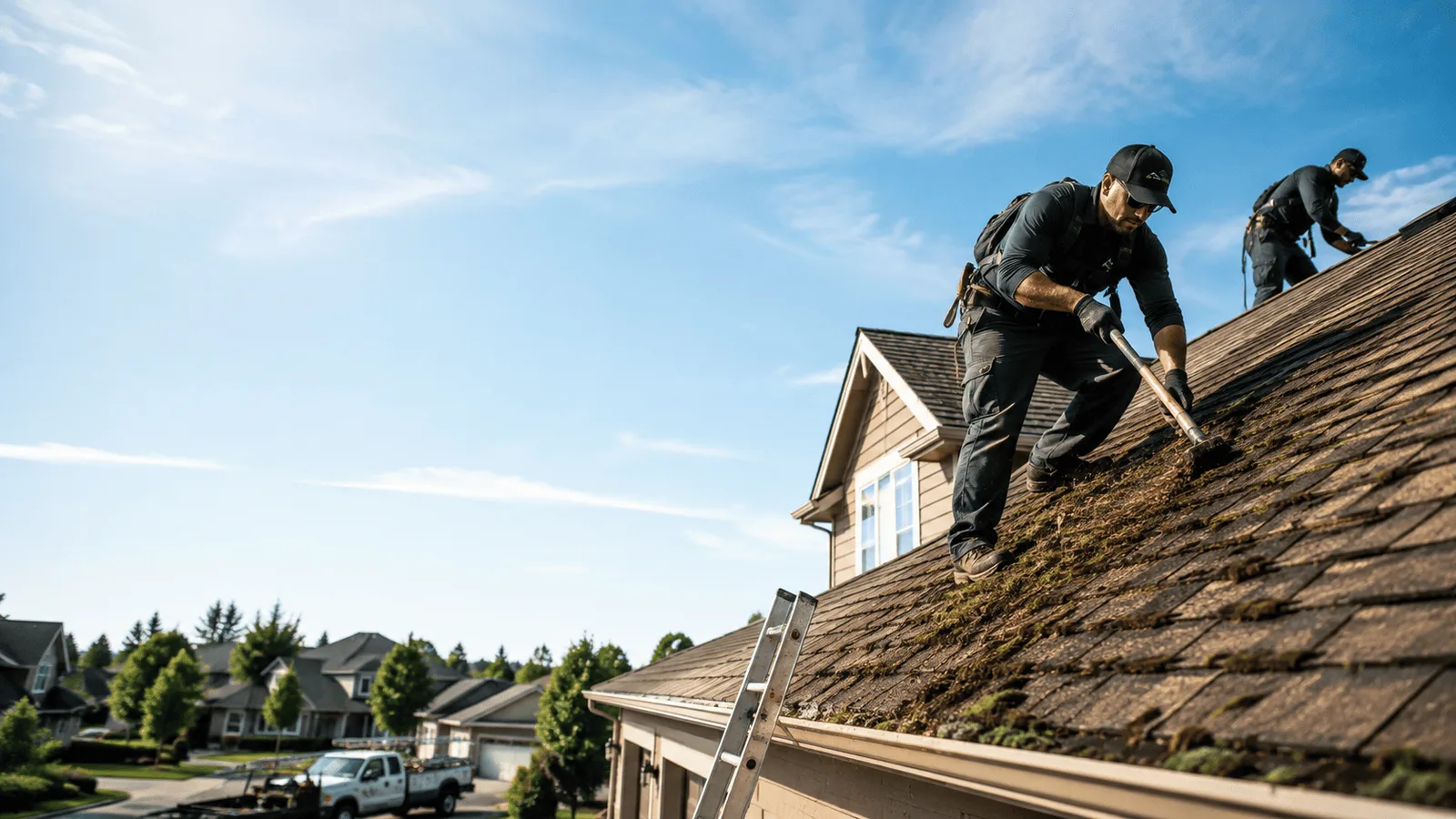 Roof Moss Removal in Essex, IL near me